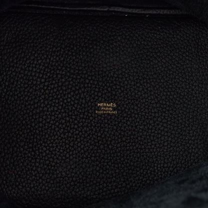 Hermes Picotin 22 in Black, Clemence Leather — Alternate View 8