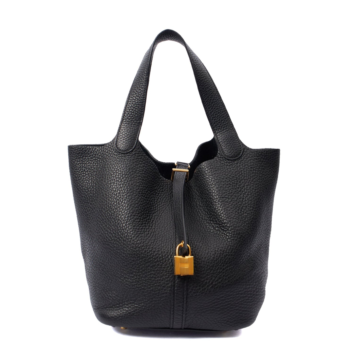 Hermes Picotin 22 in Black, Clemence Leather — Alternate View 12
