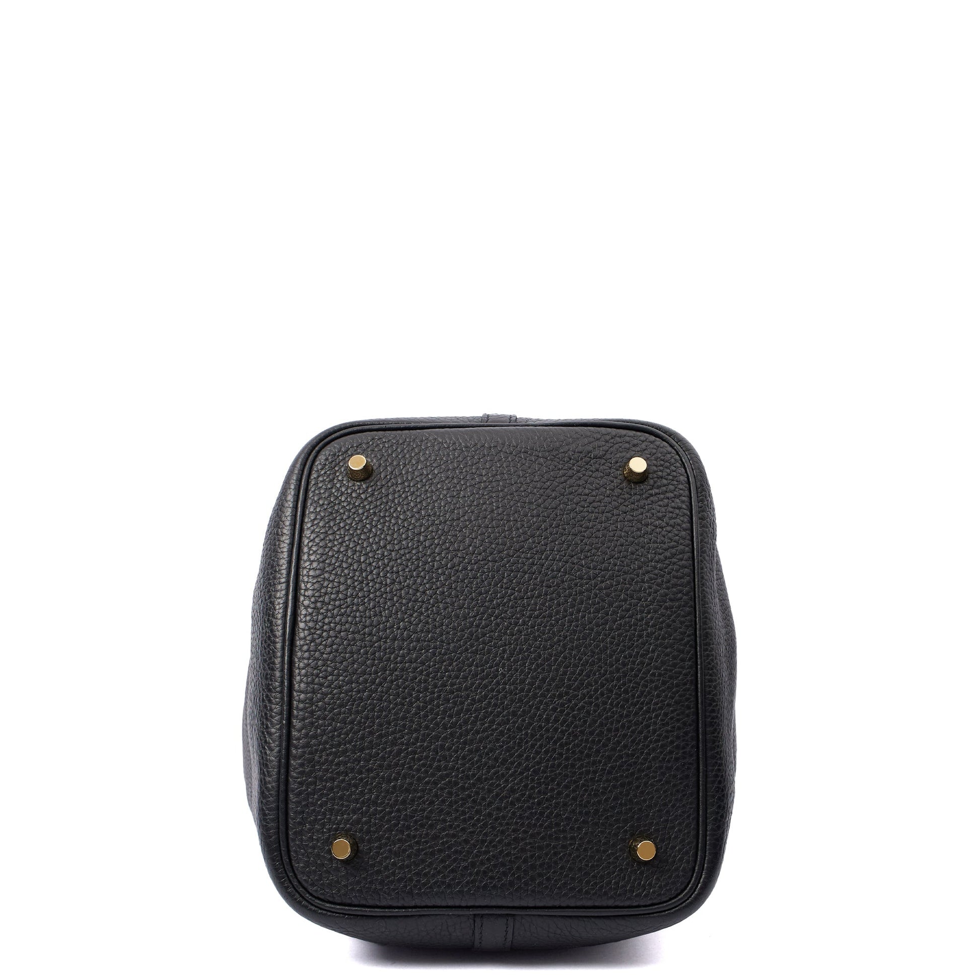 Hermes Picotin 22 in Black, Clemence Leather — Alternate View 15