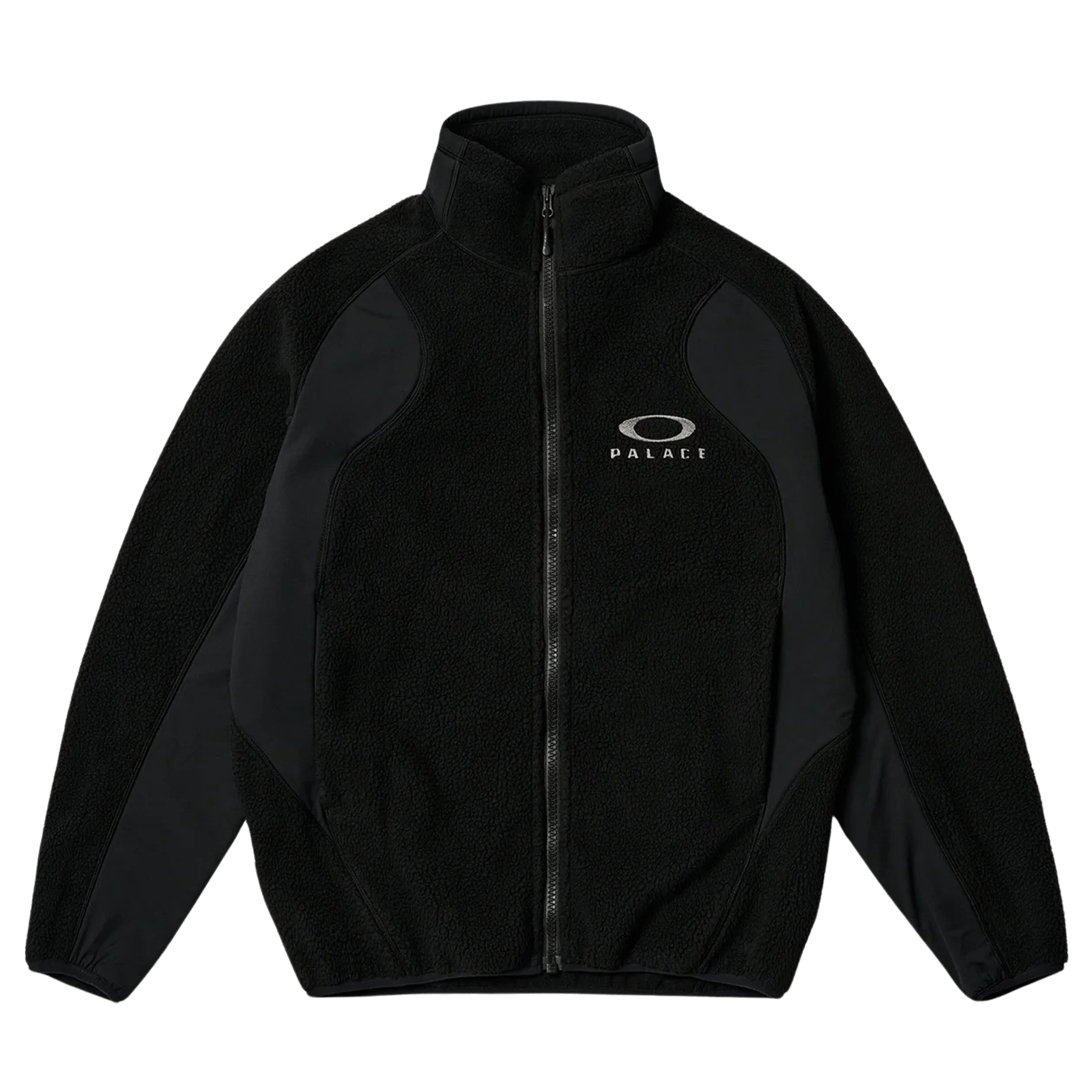 Palace x Oakley Fleece 'Black' — XXS — Front View