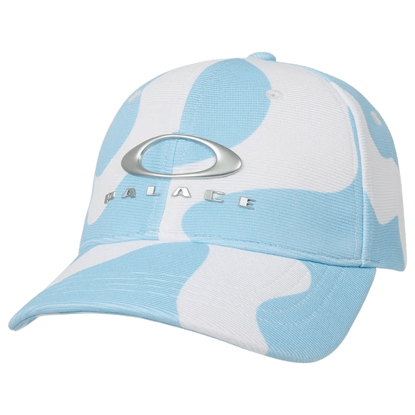 Palace x Oakley 6-Panel Hat 'Cloud' — Front View