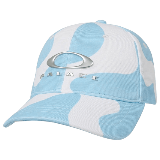 Palace x Oakley 6-Panel Hat 'Cloud' — Front View