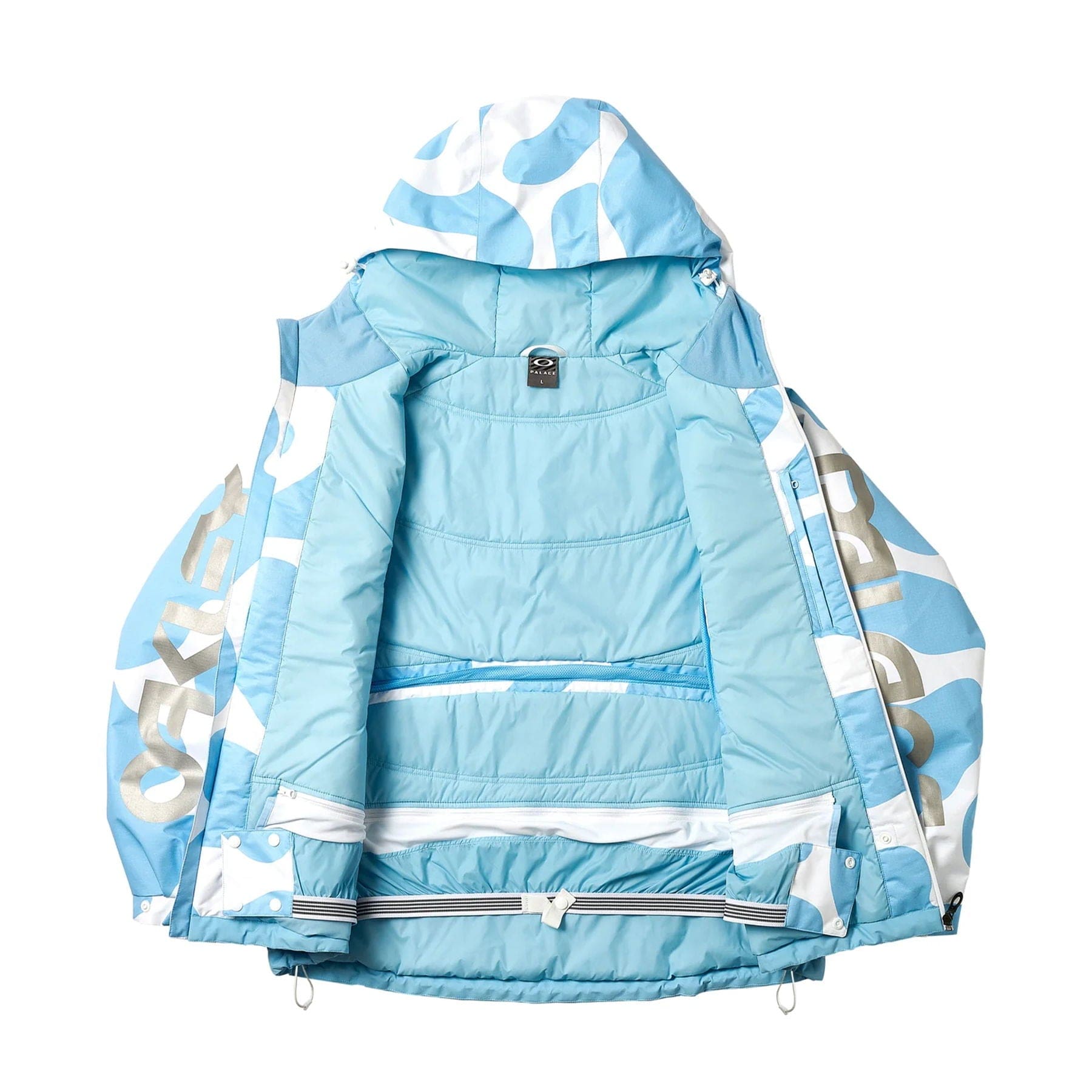 Palace x Oakley Snow Jacket 'Cloud' — XXS — Side View