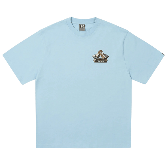 Palace x Oakley T-Shirt 'Blue' — XXS — Front View