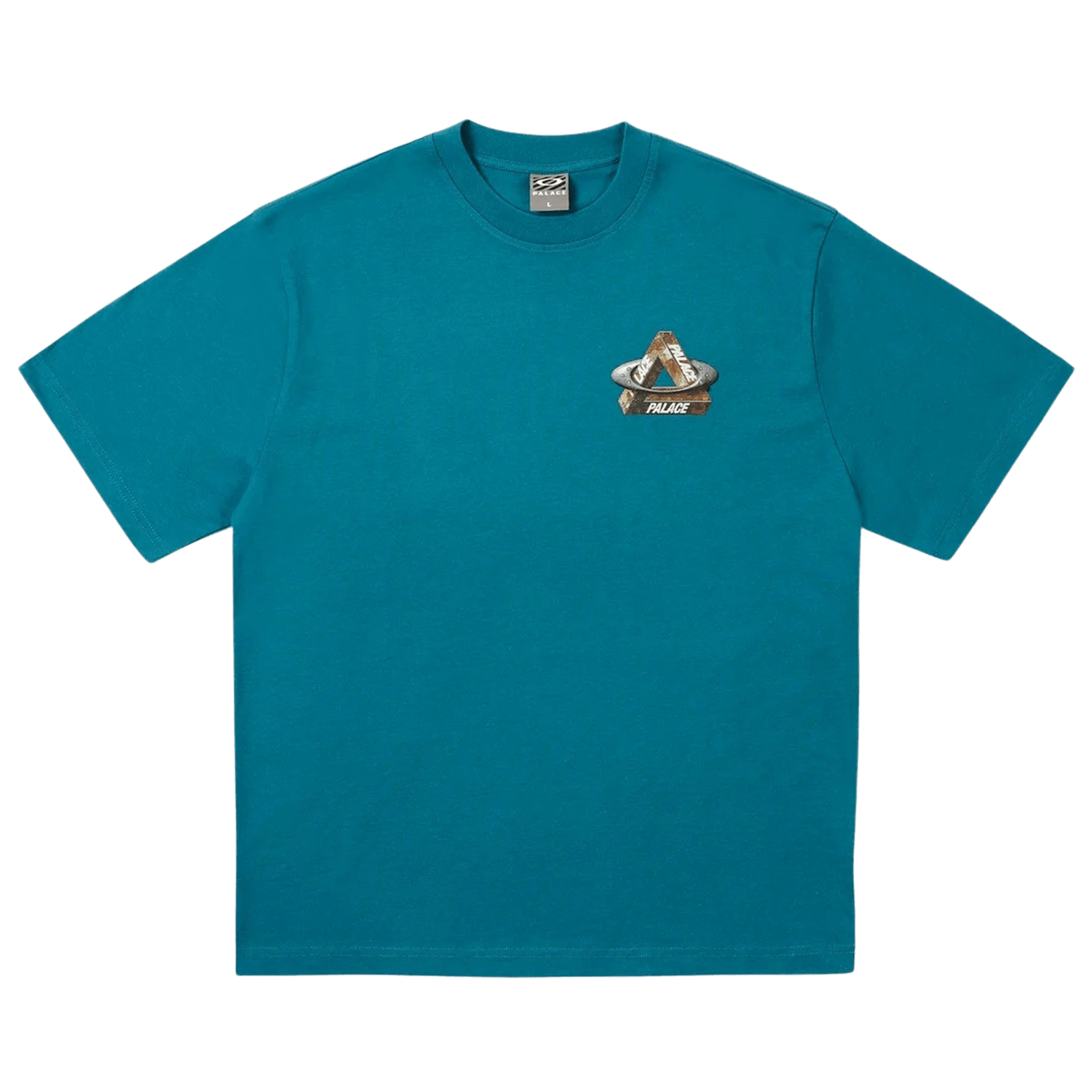 Palace x Oakley T-Shirt 'Petrol' — XXS — Front View