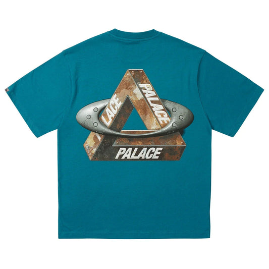 Palace x Oakley T-Shirt 'Petrol' — XXS — Side View