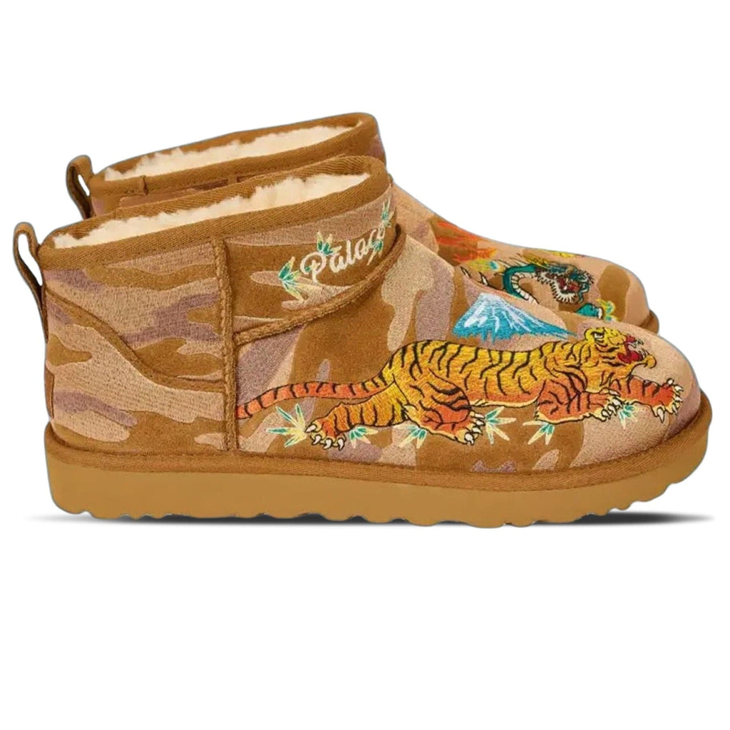 Palace x UGG Mini Boot 'Chestnut Camo' — UK 1 — Side View