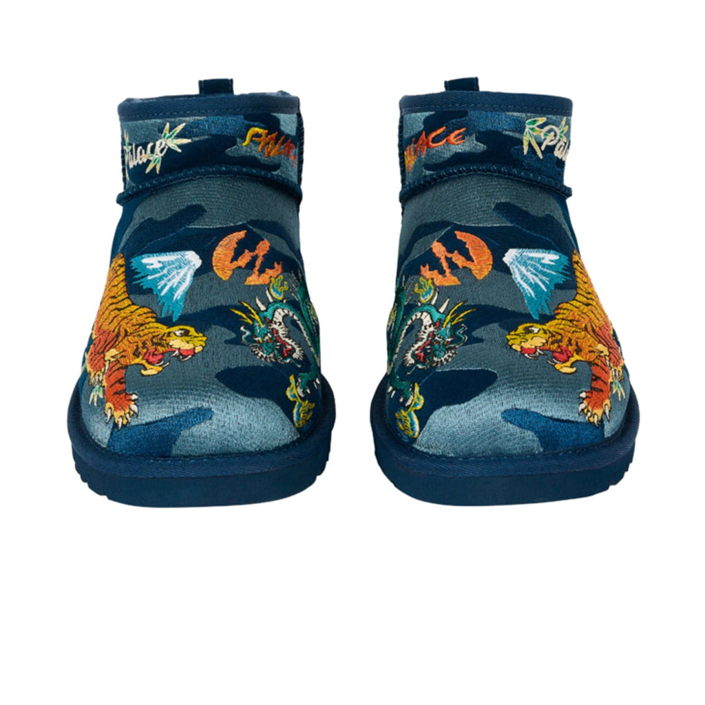 Palace x UGG Mini Boot 'Navy Camo' — UK 1 — Back View