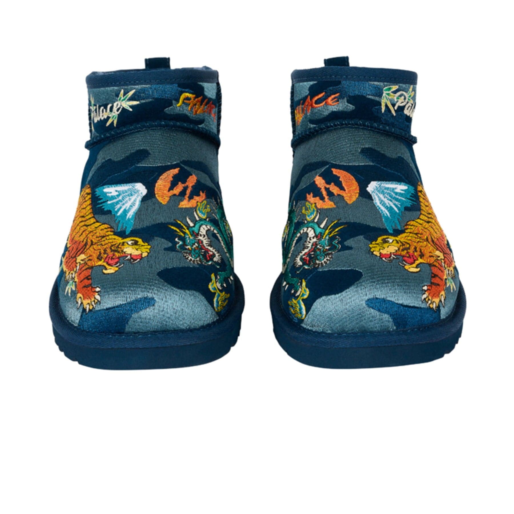 Palace x UGG Mini Boot 'Navy Camo' — UK 1 — Back View