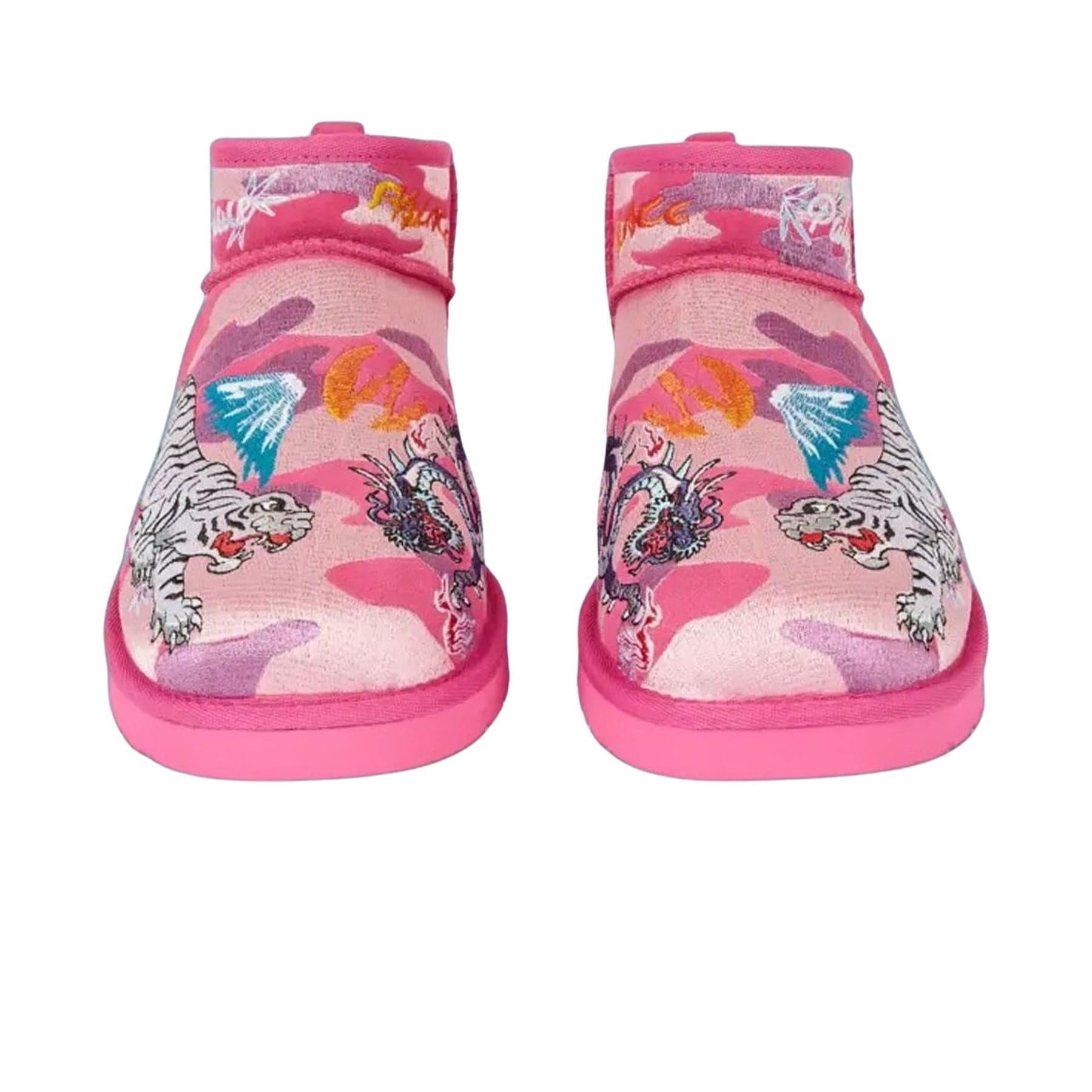 Palace x UGG Mini Boot 'Pink Camo' — UK 1 — Back View