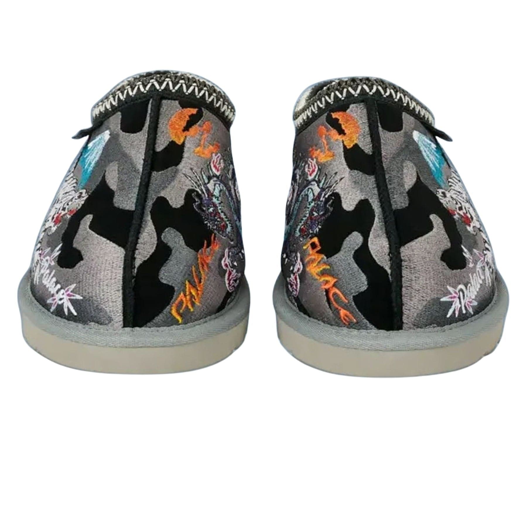 Palace x UGG Tasman Slipper 'Black Camo' — UK 1 — Back View