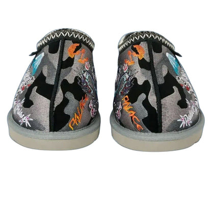 Palace x UGG Tasman Slipper 'Black Camo' — UK 1 — Back View