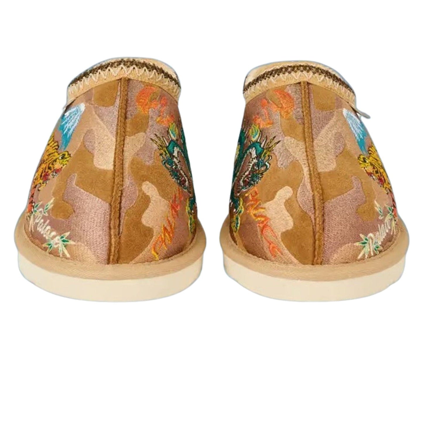 Palace x UGG Tasman Slipper 'Chestnut Camo' — UK 1 — Back View
