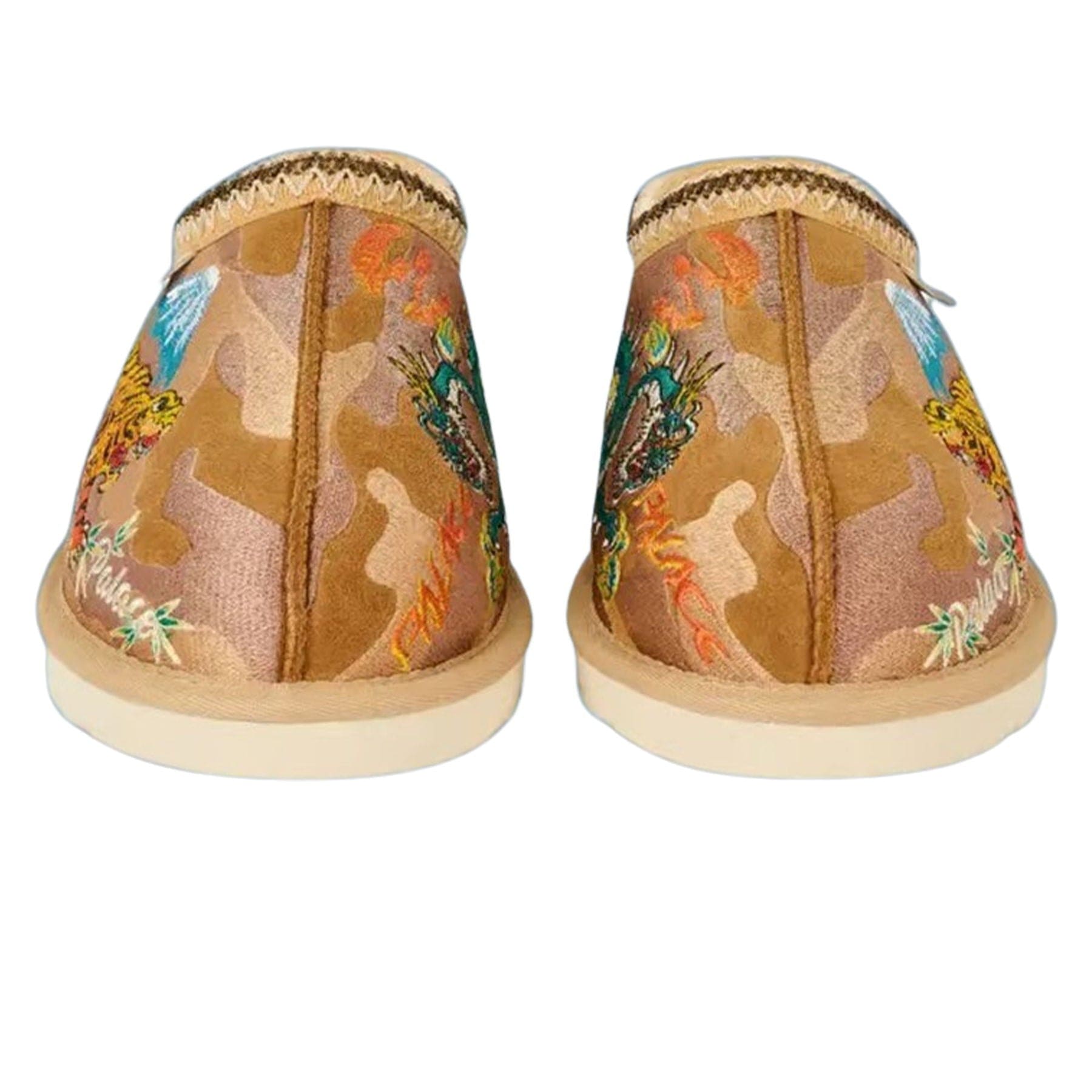 Palace x UGG Tasman Slipper 'Chestnut Camo' — UK 1 — Back View