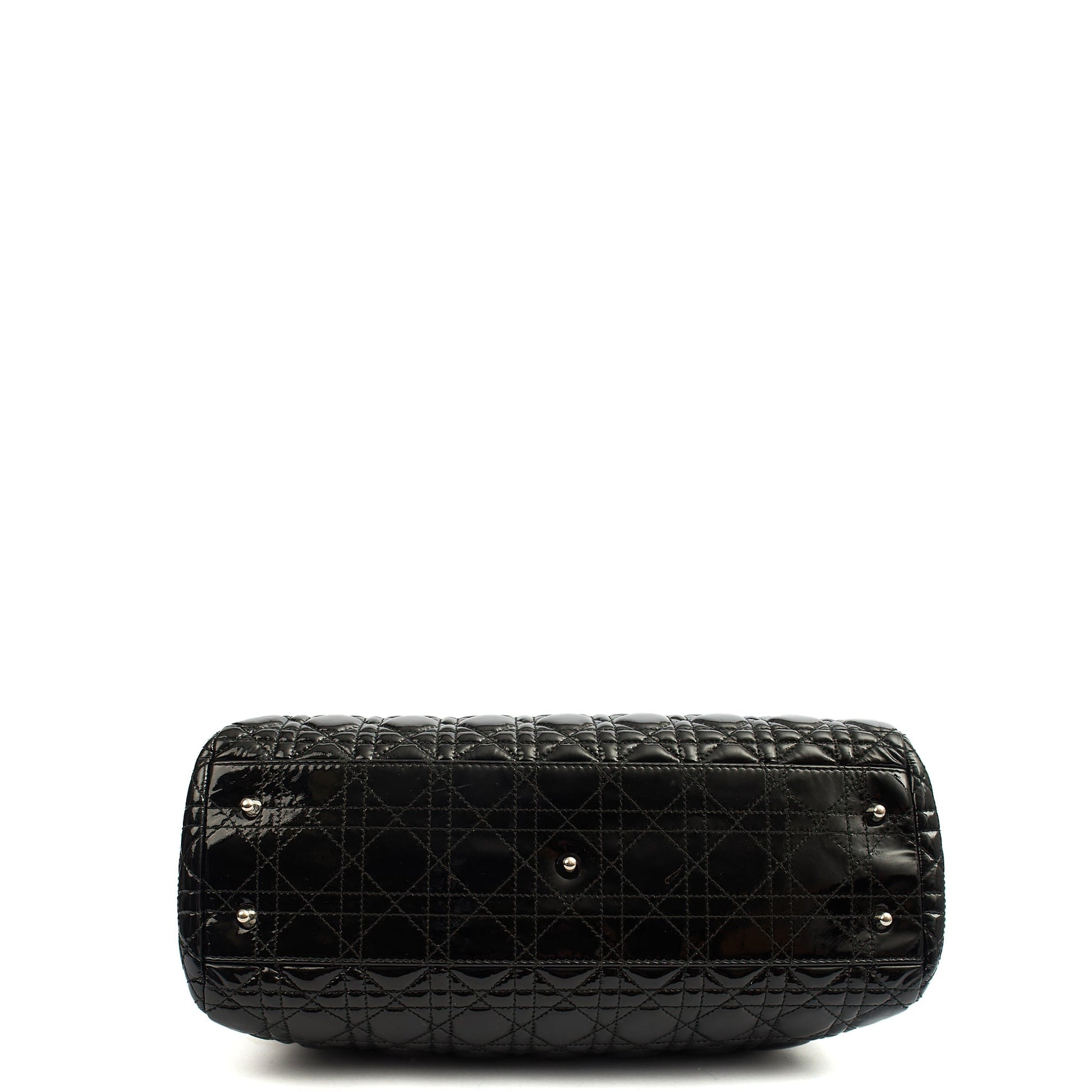 Christian Dior Tote Soft Cannage Shopper in Black, Patent Leather — Alternate View 10