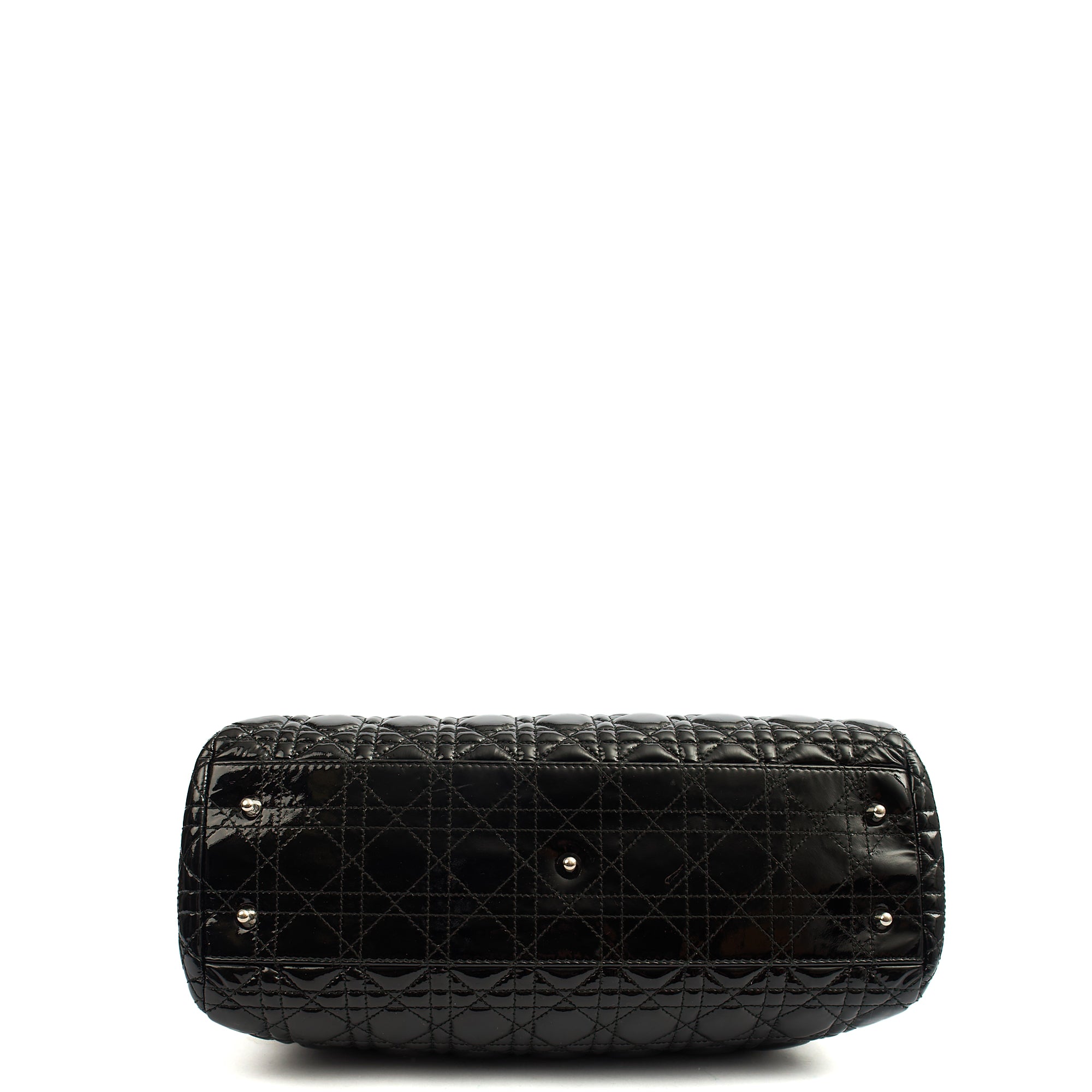 Christian Dior Tote Soft Cannage Shopper in Black, Patent Leather — Alternate View 10