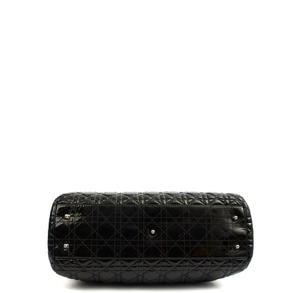 Christian Dior Tote Soft Cannage Shopper in Black, Patent Leather — Alternate View 10