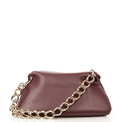 Chloe Shoulder Bag Juana Chain Bag in Plum Purple, Calfskin Leather — Alternate View 11