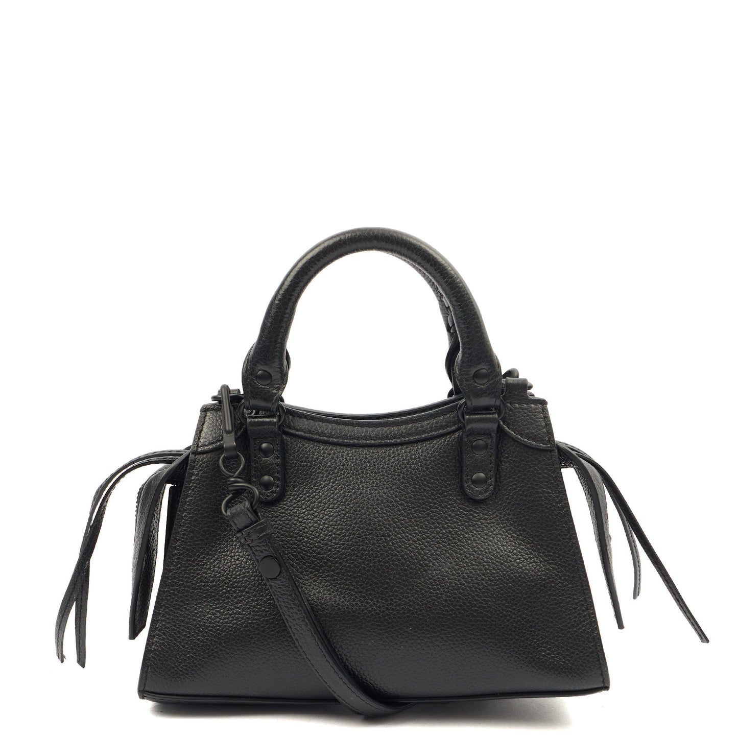 Balenciaga Cross Body Neo Classic- Nano in Black, Veau (Calfskin) — Back View