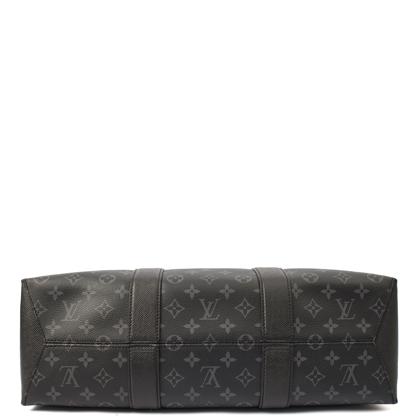 Louis Vuitton Tote Sac Plat 24H Tote in Monogram Eclipse, Canvas — Detail View