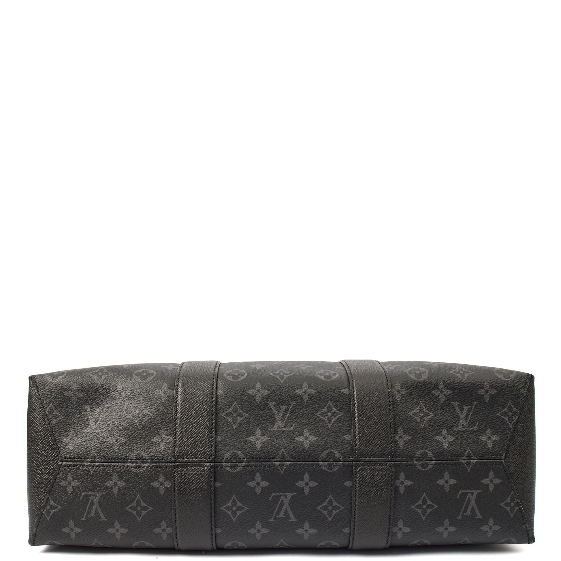 Louis Vuitton Tote Sac Plat 24H Tote in Monogram Eclipse, Canvas — Detail View