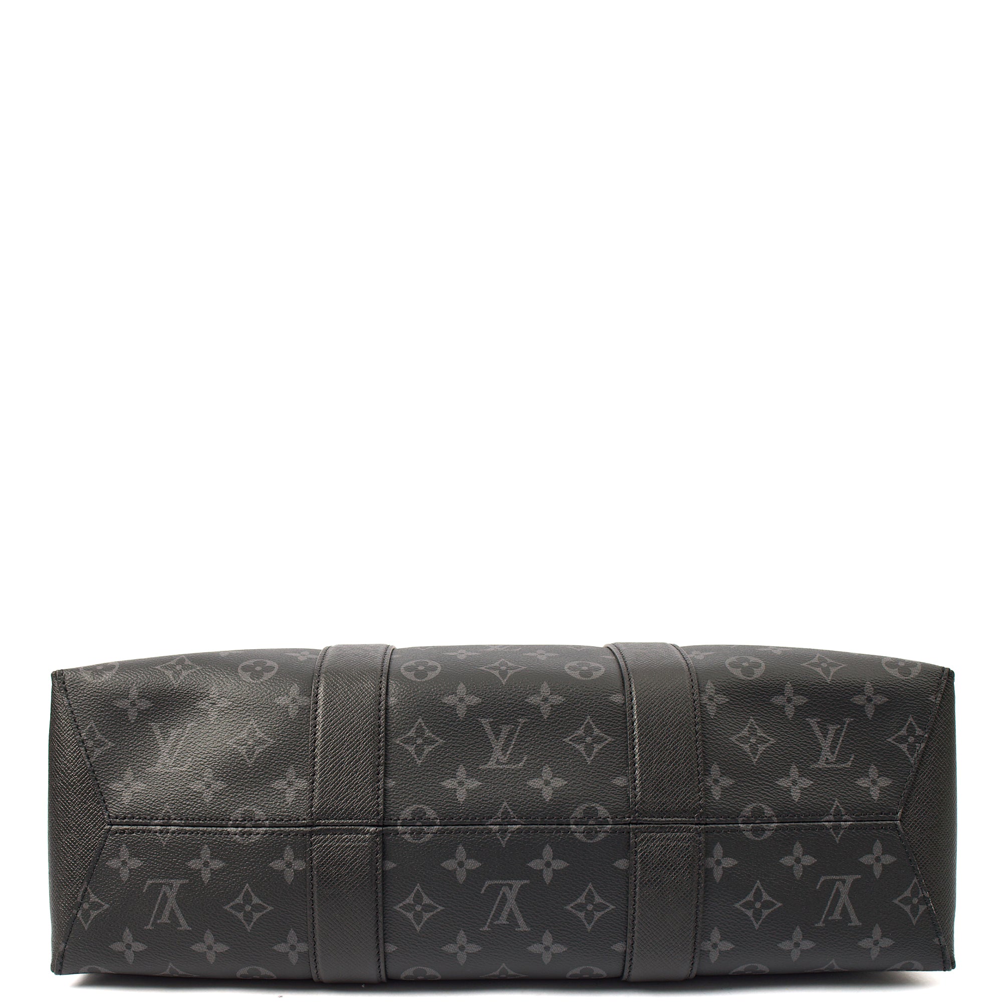 Louis Vuitton Tote Sac Plat 24H Tote in Monogram Eclipse, Canvas — Detail View