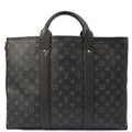 Louis Vuitton Tote Sac Plat 24H Tote in Monogram Eclipse, Canvas — Front View