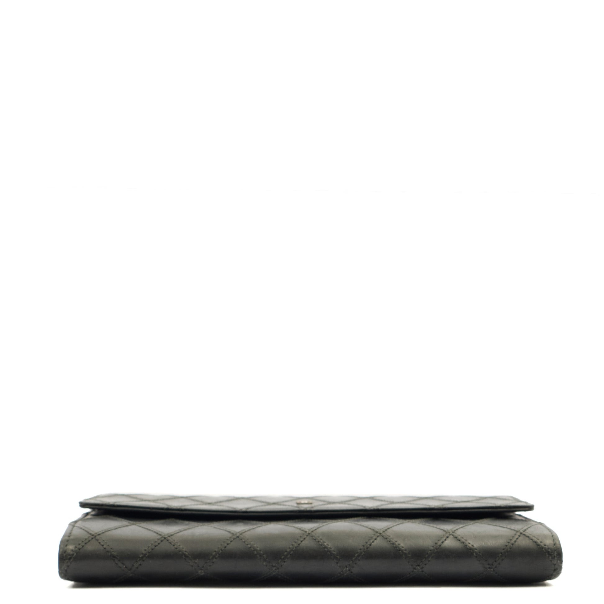 Chanel Wallet Continental Wallet in Black, Lambskin Leather — Top View