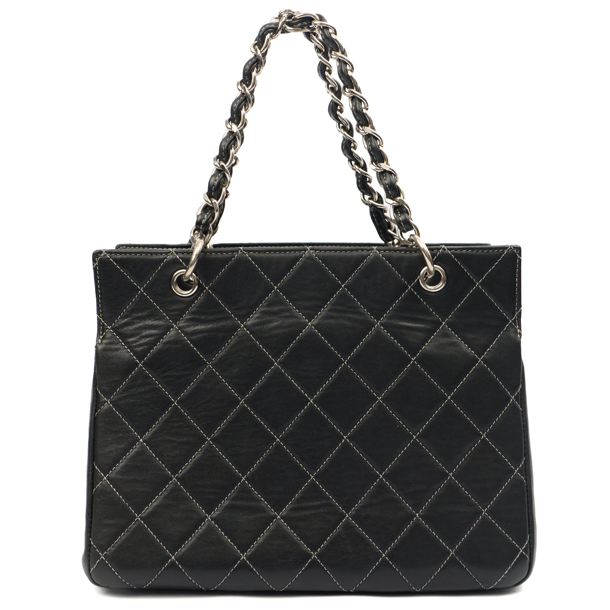 Chanel Tote Tote in Black, Leather — Alternate View 11