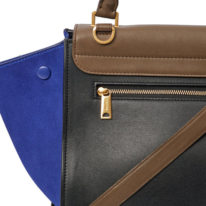Celine Top Handle Trapeze - Small in Multi, Leather — Detail View