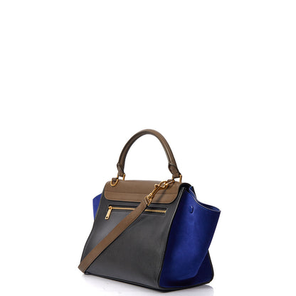 Celine Top Handle Trapeze - Small in Multi, Leather — Side View