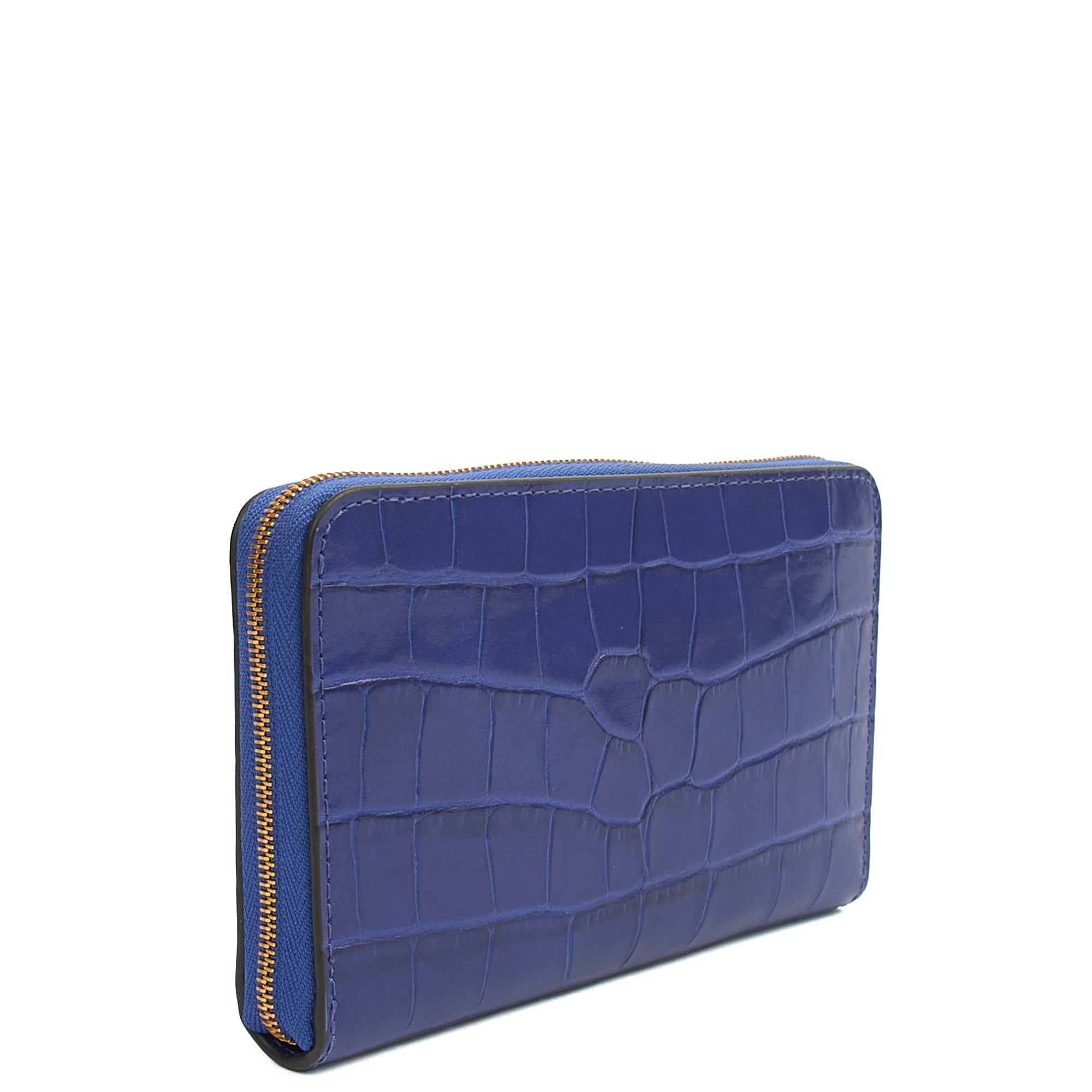 Mulberry Wallet Wallet in Blue, Exotic Effect Leather — Alternate View 8