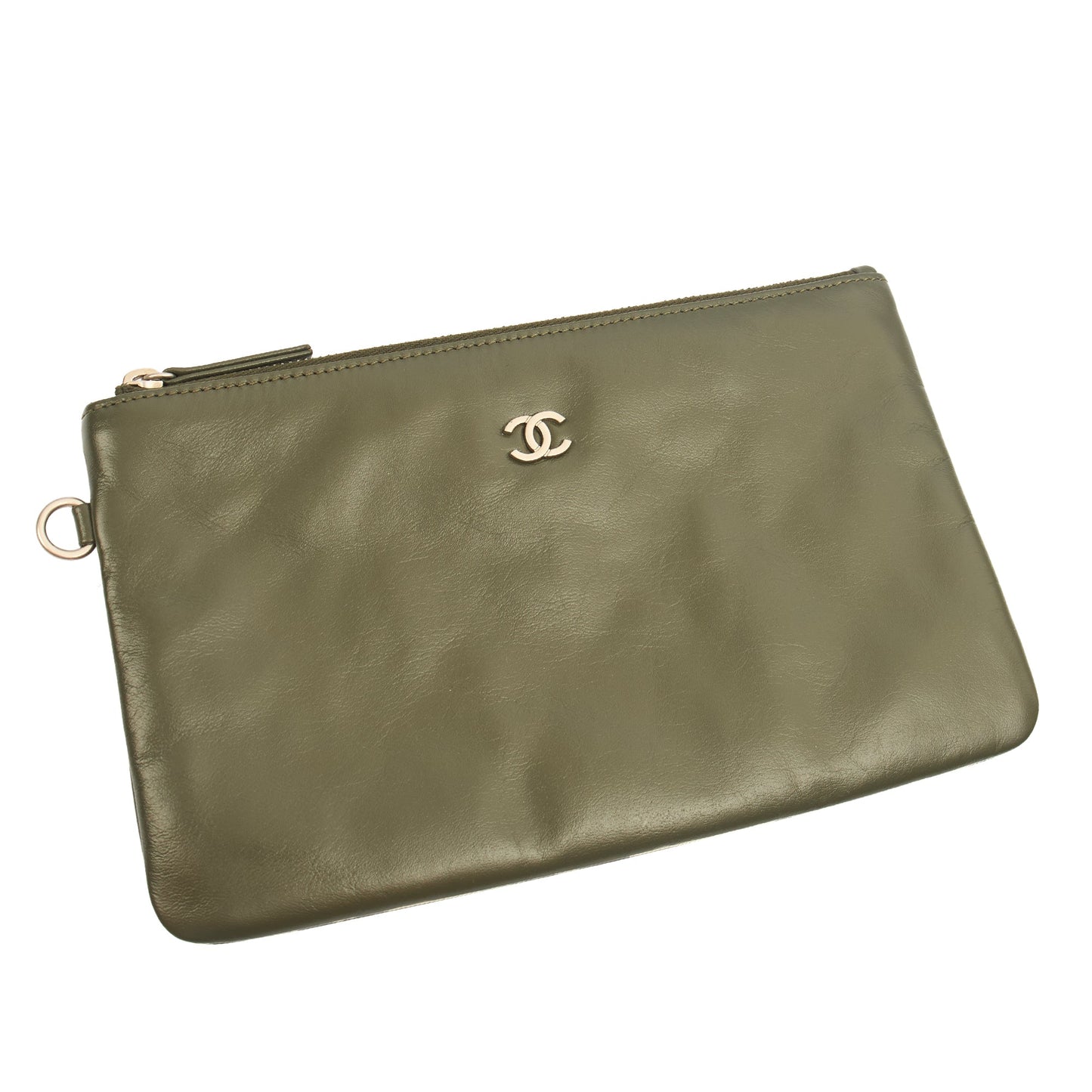 Chanel Shoulder Bag Chanel 22 in Green, Calfskin Leather — Alternate View 9