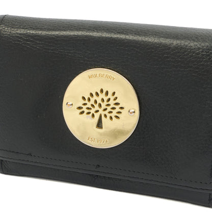 Mulberry Wallet Wallet in Amber, Leather — Side View