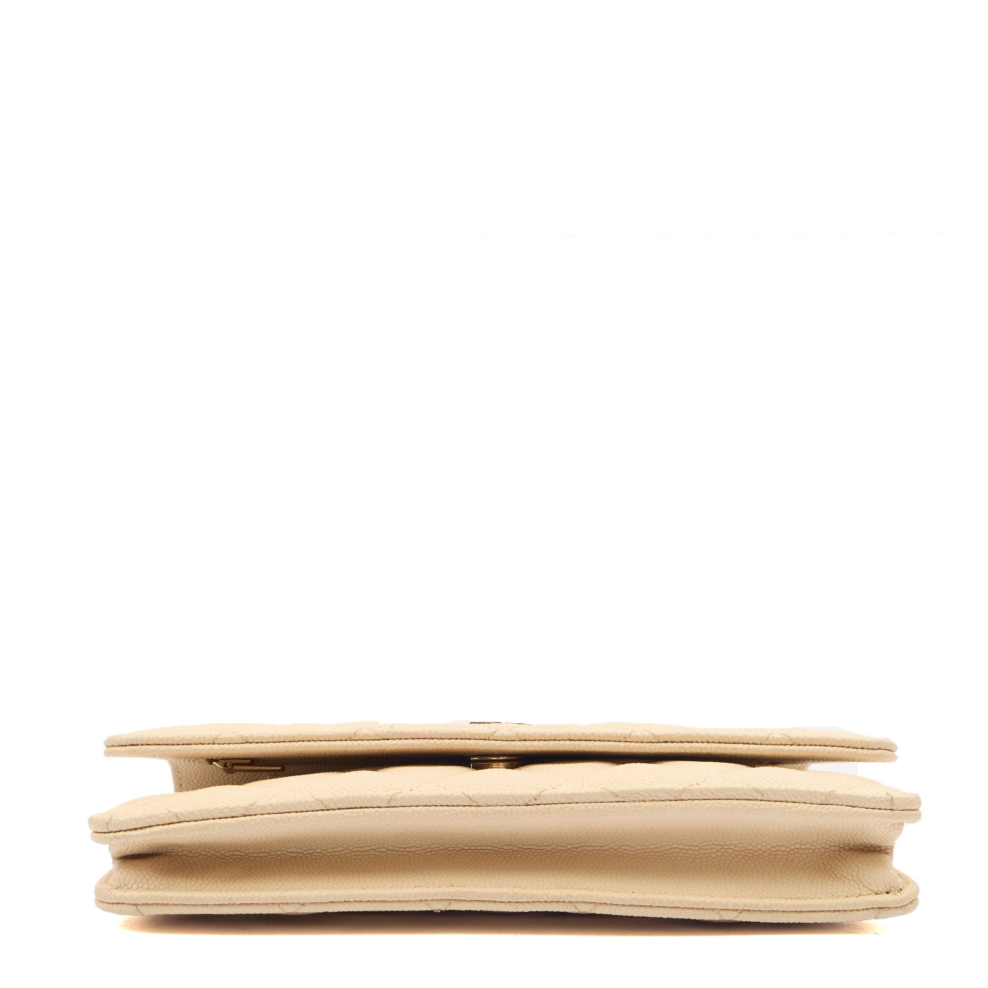 Chanel Cross Body Wallet on Chain in Neutral, Caviar Leather — Lifestyle View