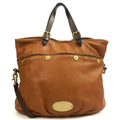 Mulberry Tote Mitzy Tote in Oak, Calfskin Leather — Front View