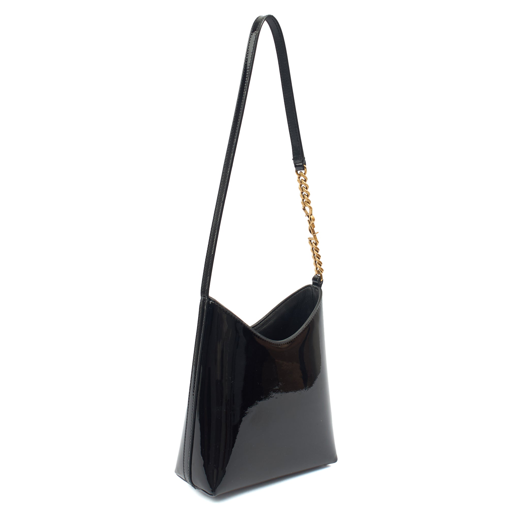 Saint Laurent Tote Tote in Black, Leather — Side View