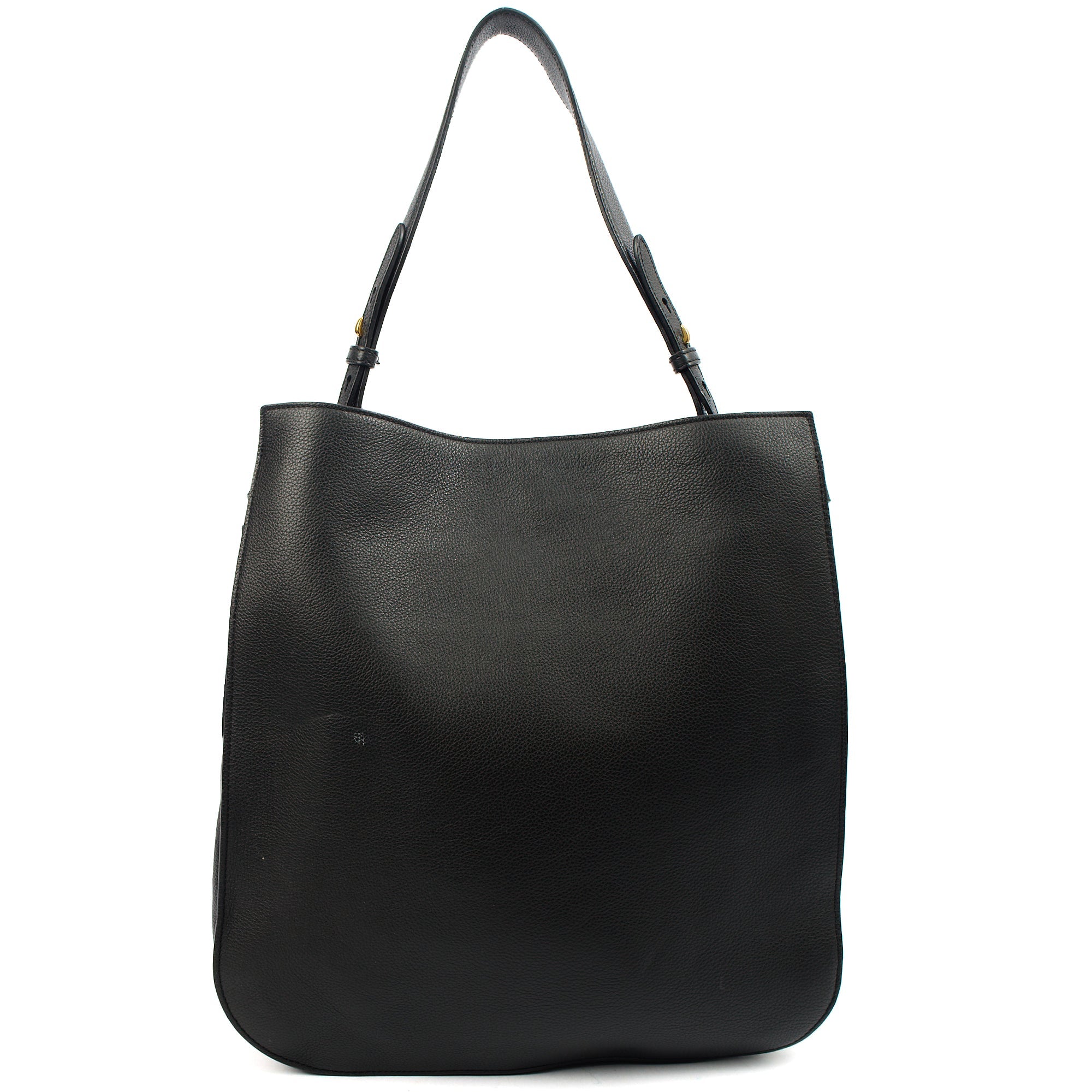 Mulberry Tote Amberley Hobo in Black, Calfskin Leather — Top View