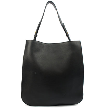 Mulberry Tote Amberley Hobo in Black, Calfskin Leather — Top View