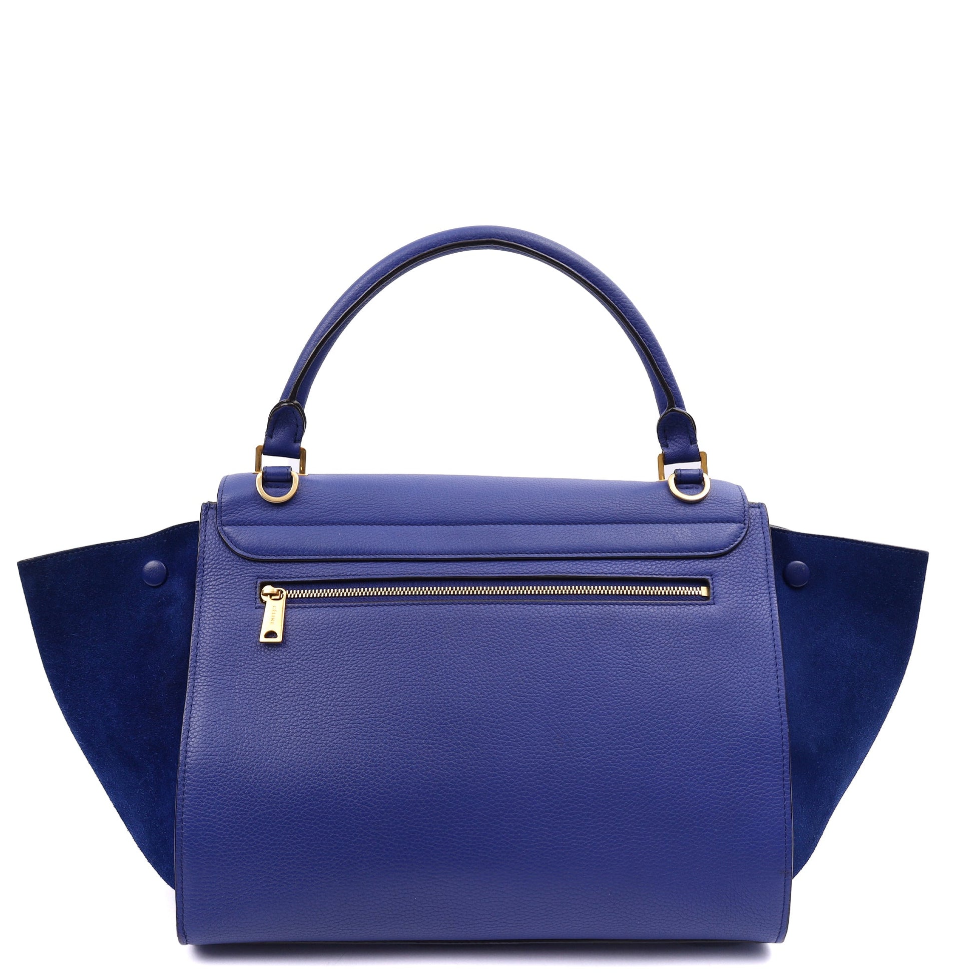 Celine Cross Body Trapeze - Small in Blue, Leather — Alternate View 15