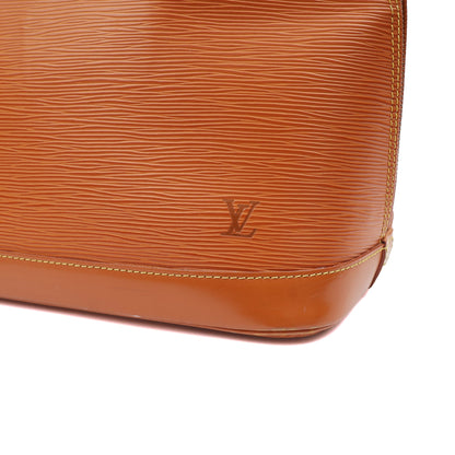 Louis Vuitton Top Handle Alma MM in Brown, Epi Leather — Alternate View 12