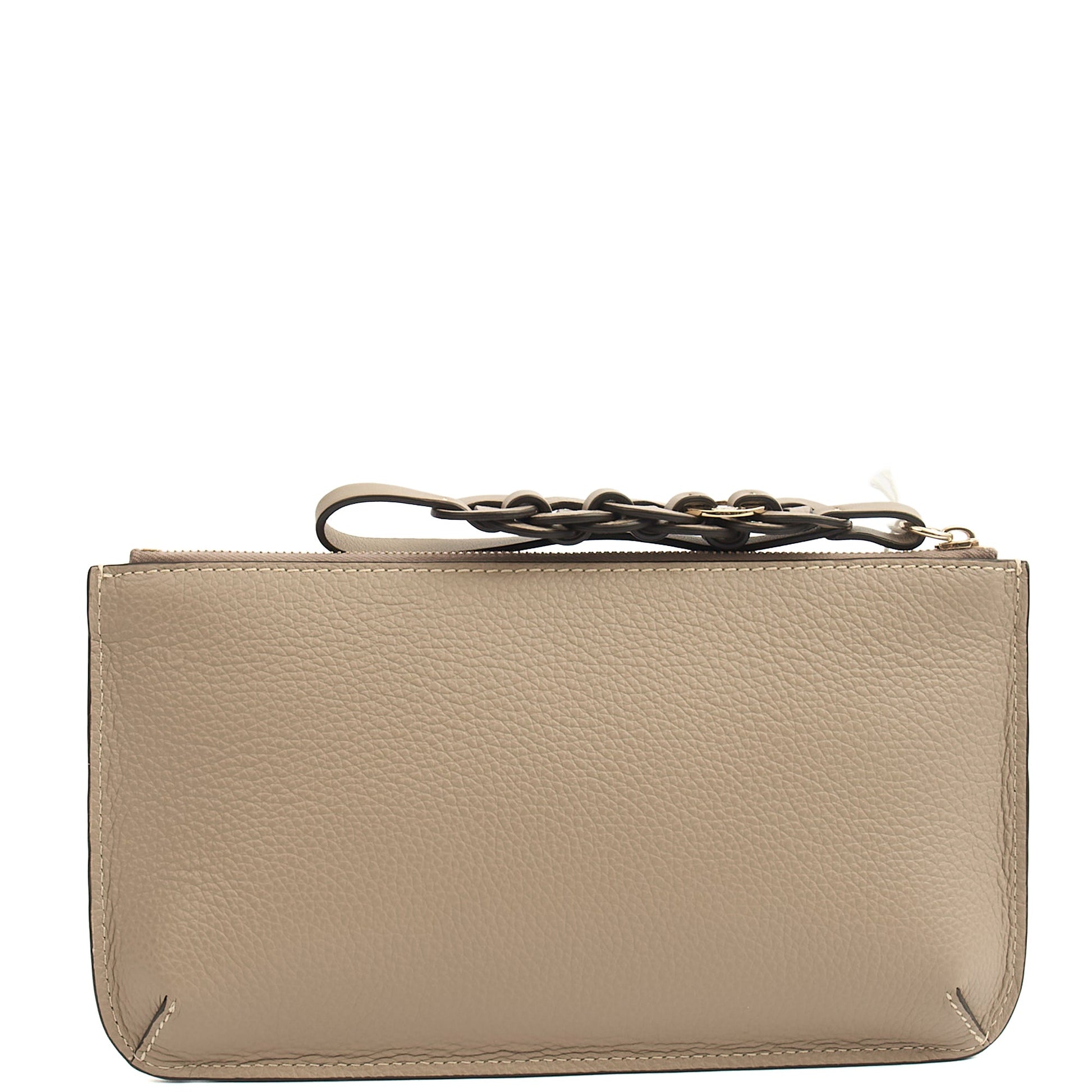 Chloe Clutch Clutch in Grey, Calfskin Leather — Alternate View 9