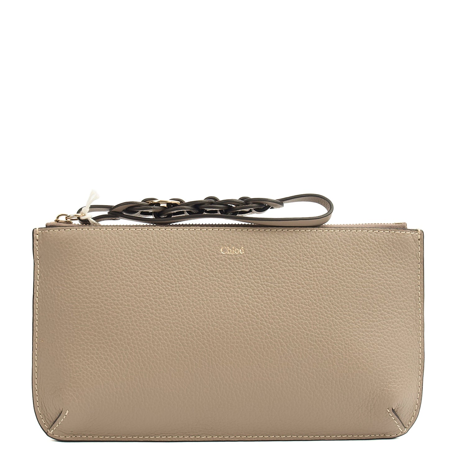 Chloe Clutch Clutch in Grey, Calfskin Leather — Alternate View 13