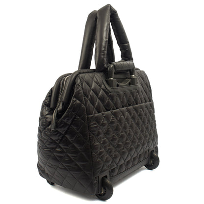 Chanel Wheeled Coco Cocoon in Black, Fabric — Alternate View 14