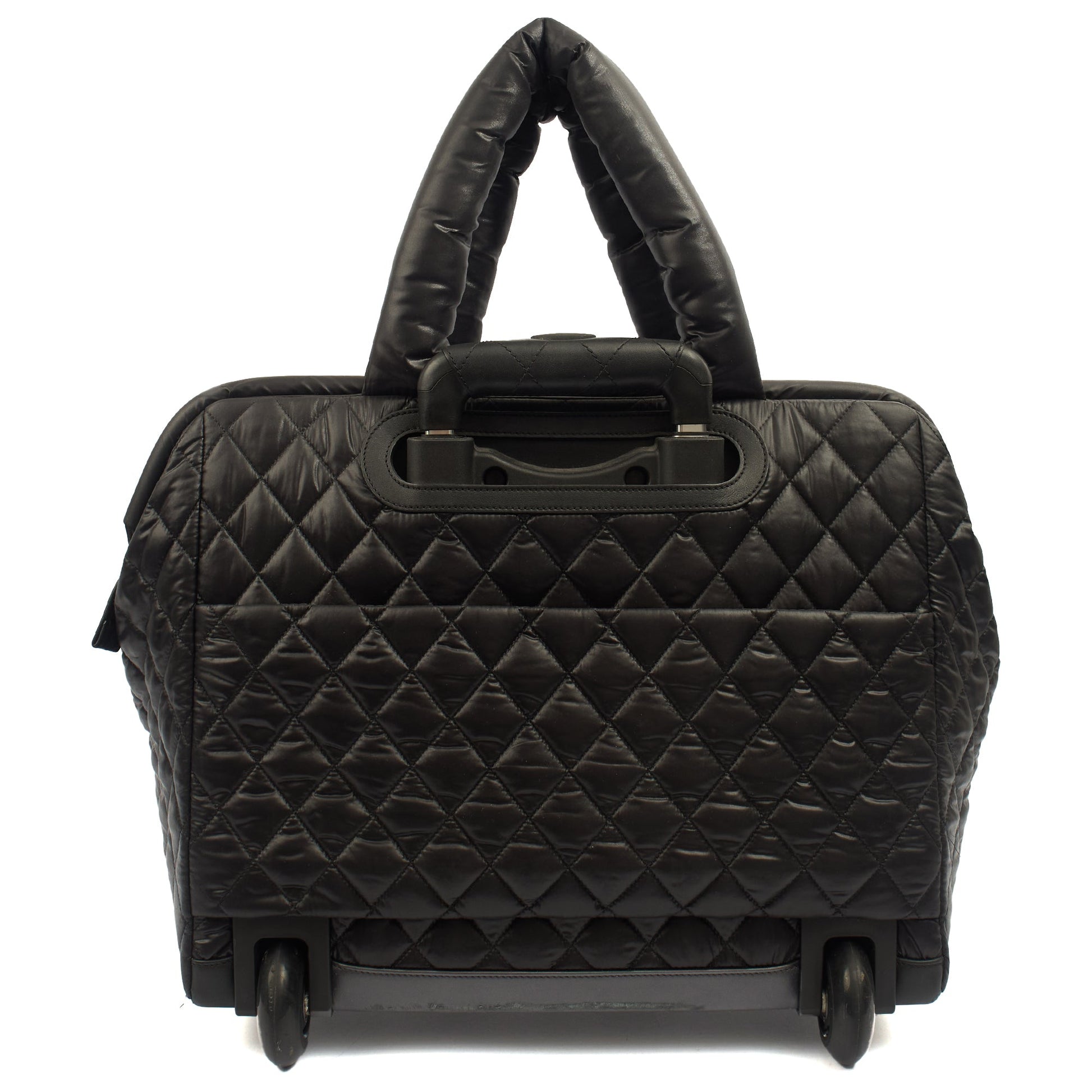 Chanel Wheeled Coco Cocoon in Black, Fabric — Alternate View 15