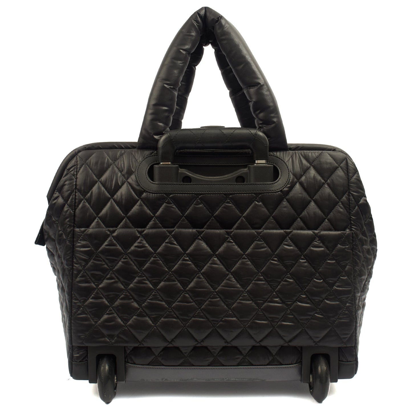 Chanel Wheeled Coco Cocoon in Black, Fabric — Alternate View 9
