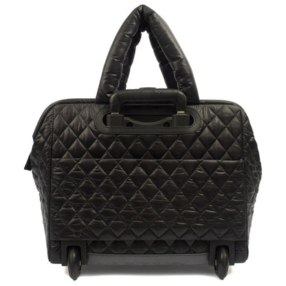 Chanel Wheeled Coco Cocoon in Black, Fabric — Alternate View 9