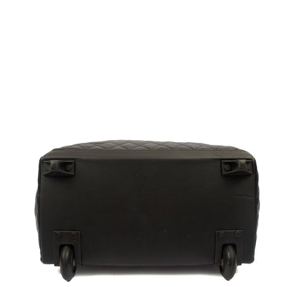 Chanel Wheeled Coco Cocoon in Black, Fabric — Top View