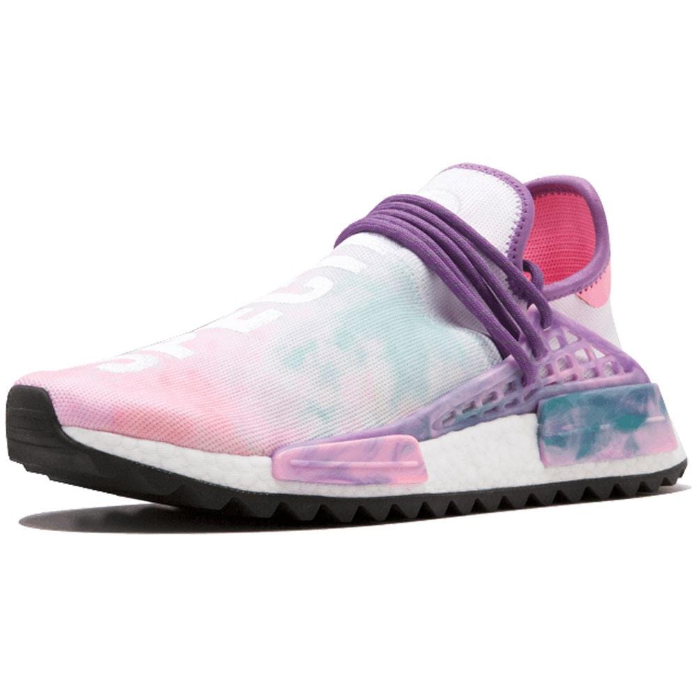 Pharrell x NMD Trail Holi Human Race 'Pink Glow' — UK 3.5 | EU 36 | US 4 — Lifestyle View