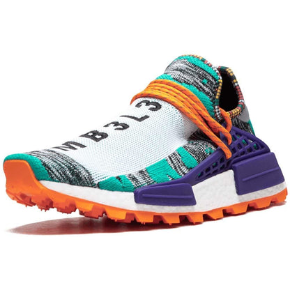 Pharrell x adidas Afro NMD Hu Pack Aqua Multi — UK 3.5 | EU 36 | US 4 — Top View